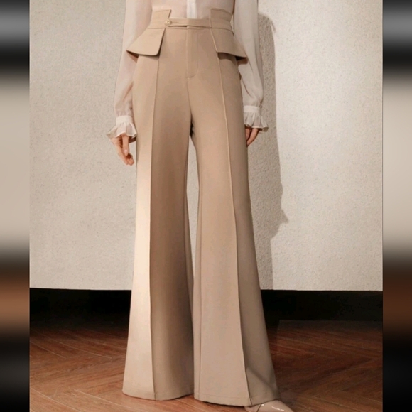 Elegant Flare Pants For Women, Chic And Modern Design, Suitable For New Year's - Picture 4 of 4